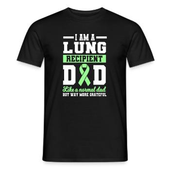 Lung transplant dad - Men's T-Shirt - black - Front - AI Model Male 178 light (178cm)