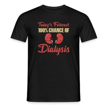 Cadeau pour les patients dialysés - T-shirt homme - noir - Devant - AI Model Male 178 light (178cm)