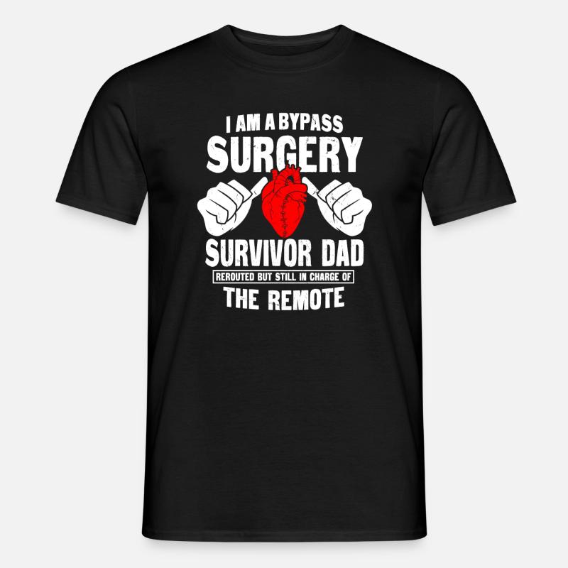 Bypass-Operation Überlebender Papa - Männer T-Shirt - Schwarz