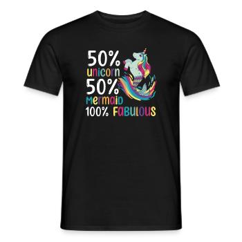 LGBTQ Einhorn Pride Month - Männer T-Shirt - Schwarz - Vorne - AI Model Male 178 light (178cm)
