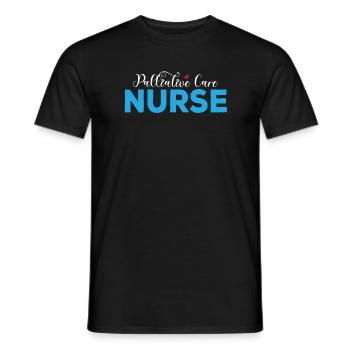 SterPalliative Care Nurse - Men's T-Shirt - black - Front - AI Model Male 178 light (178cm)