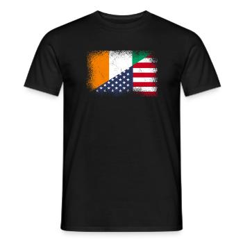 Elfenbeinküste USA - Männer T-Shirt - Schwarz - Vorne - AI Model Male 178 light (178cm)