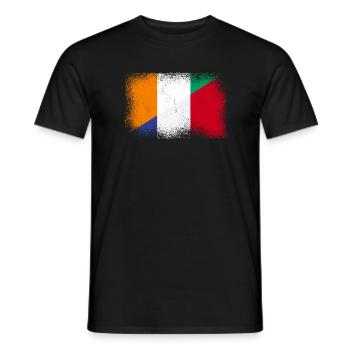 Côte d’Ivoire Farnreich - T-shirt homme - noir - Devant - AI Model Male 178 light (178cm)
