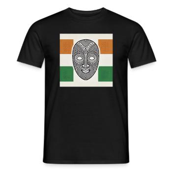 Elfenbeinküste, Westafrika, Elefant, Ivorische - Männer T-Shirt - Schwarz - Vorne - AI Model Male 178 light (178cm)