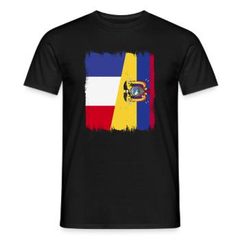 Équateur Quito Guayaquil Équatorien - T-shirt homme - noir - Devant - AI Model Male 178 light (178cm)