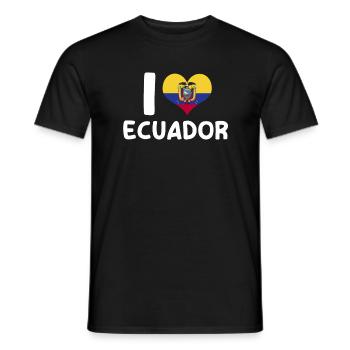 Équateur Quito Guayaquil Équatorien - T-shirt homme - noir - Devant - AI Model Male 178 light (178cm)