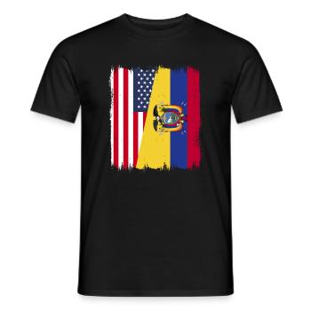 Équateur Quito Guayaquil Équatorien - T-shirt homme - noir - Devant - AI Model Male 178 light (178cm)