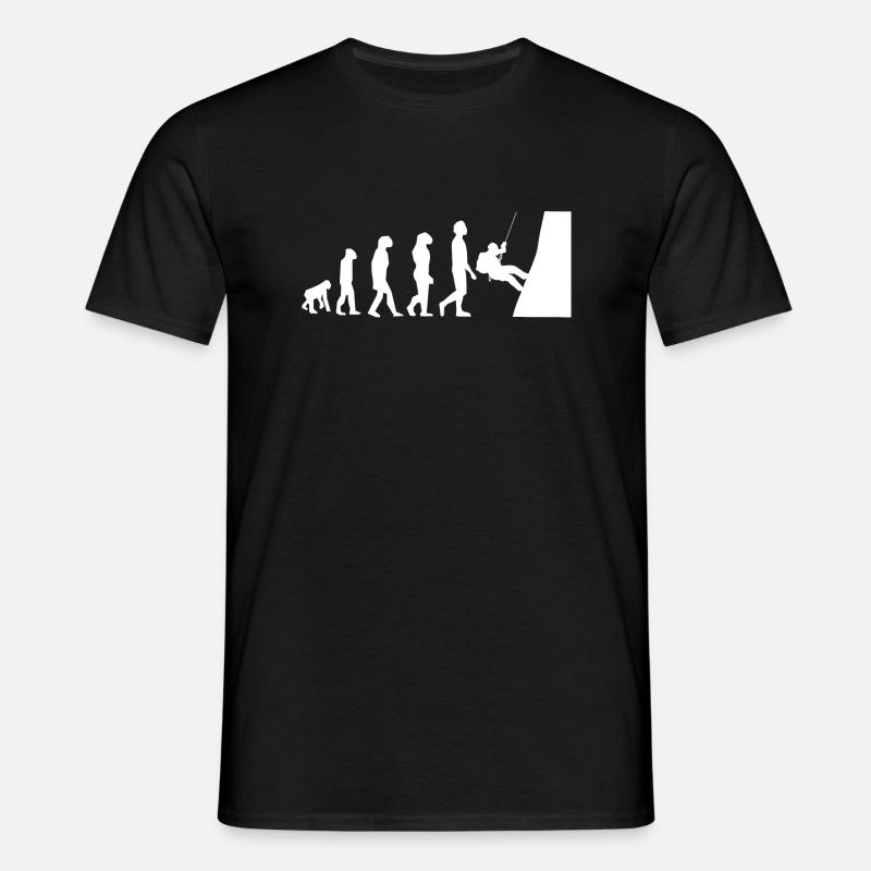 CLIMBING EVOLUTION - Men's T-Shirt - black