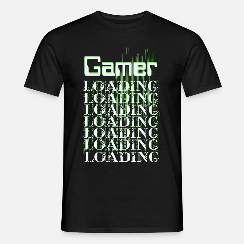 Gamer Matrix - Männer T-Shirt - Schwarz