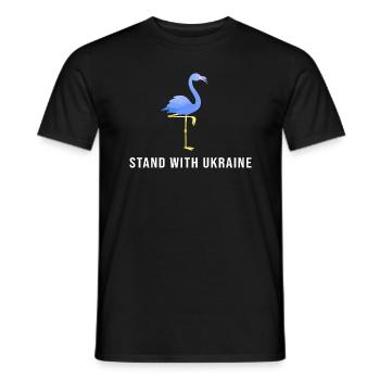 ukraine peace free kiev stand with ukraine - Men's T-Shirt - black - Front - AI Model Male 178 light (178cm)