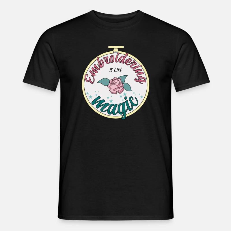 Embroidering is like magic - Men’s T-shirt - undefined