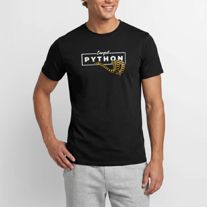 Carpet Python Geometric Reptile Owner Men’s T-shirt