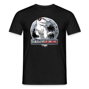Daddysaurus - Männer T-Shirt - Schwarz - Vorne - AI Model Male 178 light (178cm)