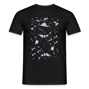 Blood/Paint Splatter - Men's T-Shirt - black - Front - AI Model Male 178 light (178cm)