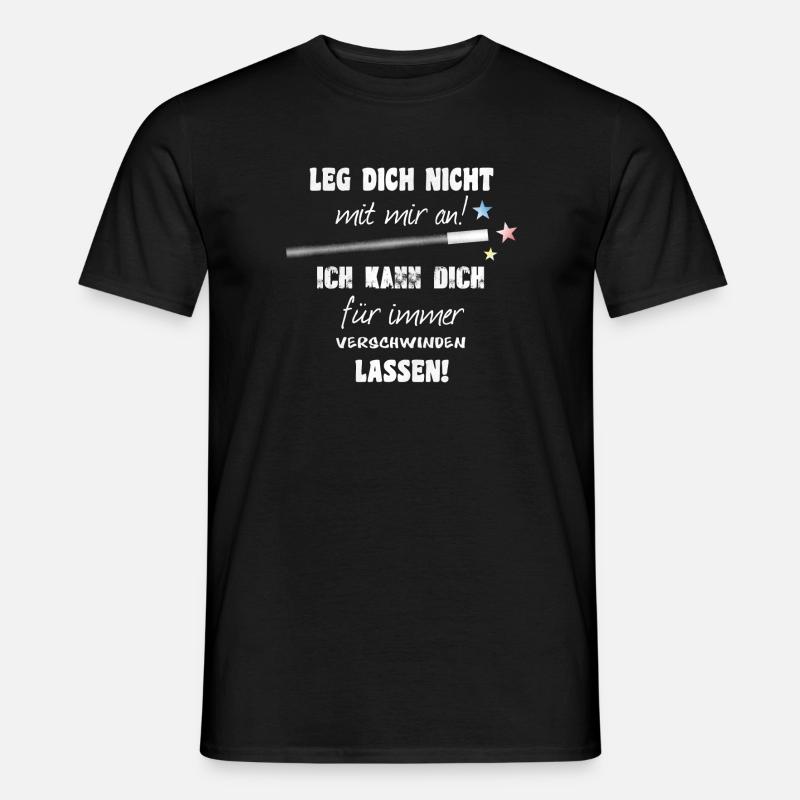 Magier / Zauberer - Männer T-Shirt - Schwarz
