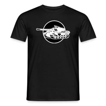 Königstiger Char allemand de la Seconde Guerre mondiale Tiger II - T-shirt homme - noir - Devant - AI Model Male 178 light (178cm)