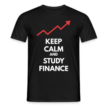 Money and Finance - Men's T-Shirt - black - Front - AI Model Male 178 light (178cm)