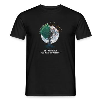 Arbre Yggdrasil Viking Celtique Norse Symbole de vie - T-shirt homme - noir - Devant - AI Model Male 178 light (178cm)