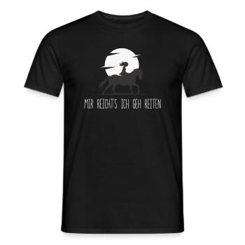 Mir Reichts Ich Geh Reiten Reiterinnen Reiterhof - Männer T-Shirt - Schwarz - Vorne - AI Model Male 178 light (178cm)