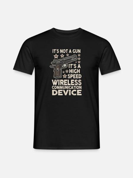 Det är inte en pistol meme roligt det är inte en pistol - T-shirt herr - svart