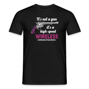 Its Not A Gun Meme Funny Its Not A Gun - Men's T-Shirt - black - Front - AI Model Male 178 light (178cm)