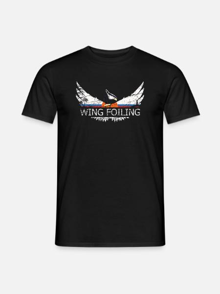 Wing Foiling or Wing Surf and Wing surfing Design - Männer T-Shirt - Schwarz