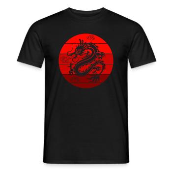 Dache Wolken Japon - T-shirt homme - noir - Devant - AI Model Male 178 light (178cm)