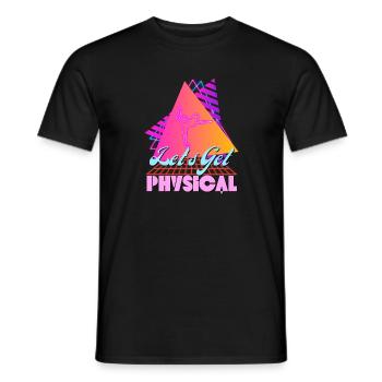 Let's Get Physical For A Fitness 80's - Männer T-Shirt - Schwarz - Vorne - AI Model Male 178 light (178cm)