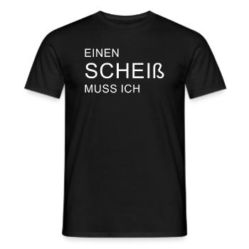 I have to shit - Men's T-Shirt - black - Front - AI Model Male 178 light (178cm)