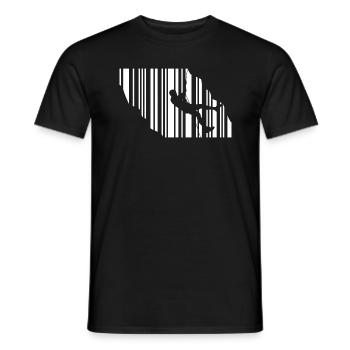 canyoning canyoning canyoneer - T-shirt homme - noir - Devant - AI Model Male 178 light (178cm)