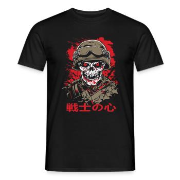 Evil Soldier - Männer T-Shirt - Schwarz - Vorne - AI Model Male 178 light (178cm)