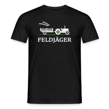 Tractor Feldjäger Village Child Farm Country Egg - Men's T-Shirt - black - Front - AI Model Male 178 light (178cm)