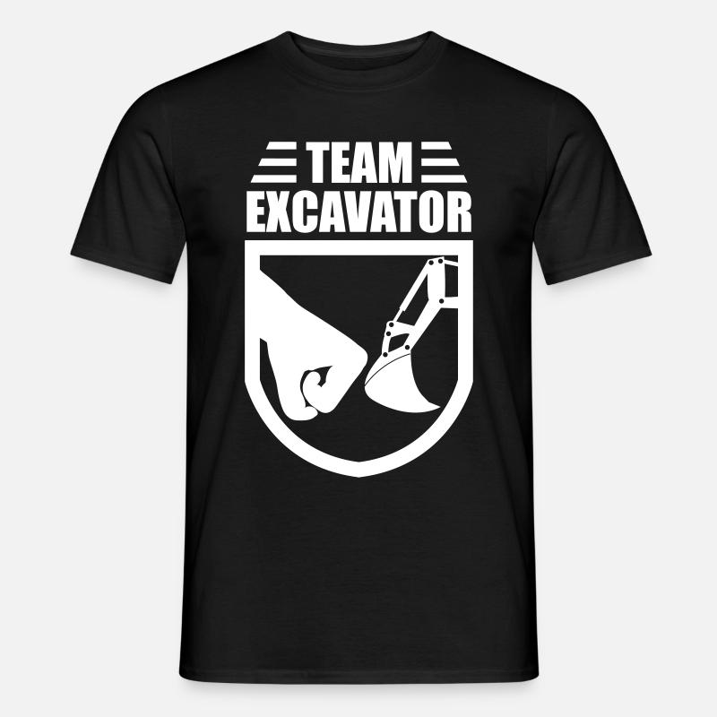 Excavator - Männer T-Shirt - Schwarz
