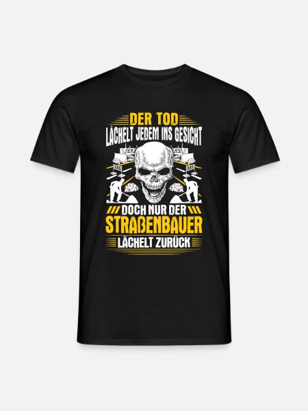 Straßenbauer Straßenbau Asphaltbauer Geschenk - Männer T-Shirt - Schwarz