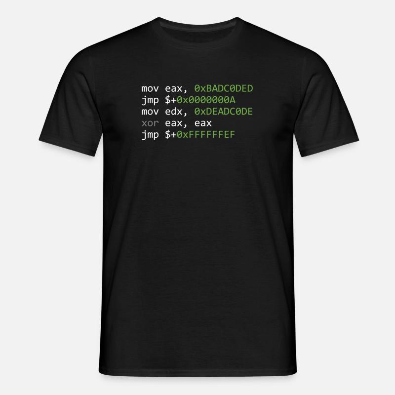 code - Männer T-Shirt - Schwarz