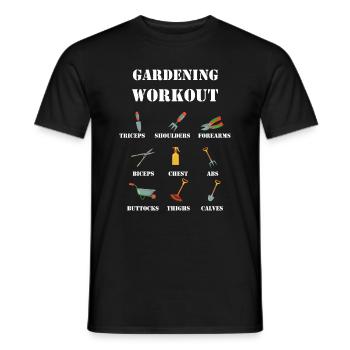 Jardinage jardinage jardinier jardinage jardinage - T-shirt homme - noir - Devant - AI Model Male 178 light (178cm)