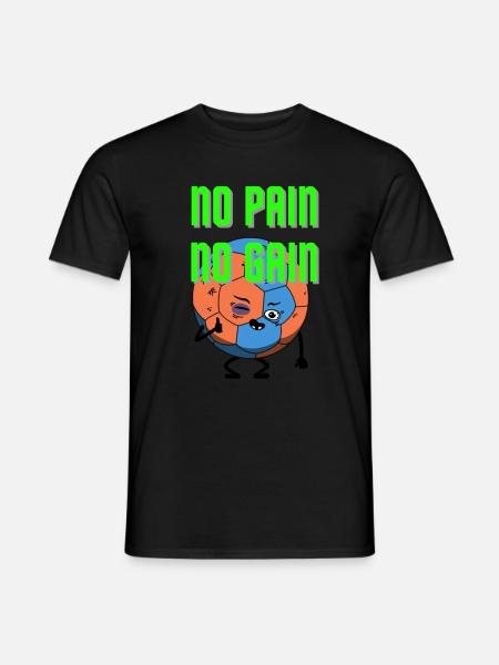 Handball | No Pain No Gain - Men's T-Shirt - black
