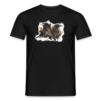 Raven - Männer T-Shirt - Schwarz - Vorne - AI Model Male 178 light (178cm)