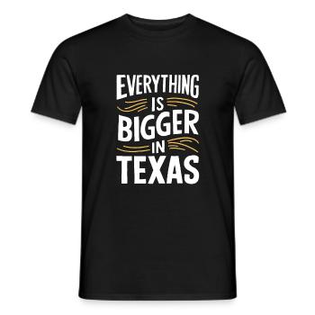 Texas State Texans Texas - Men's T-Shirt - black - Front - AI Model Male 178 light (178cm)