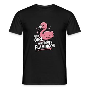 Flamingo Tier Rosa - Männer T-Shirt - Schwarz - Vorne - AI Model Male 178 light (178cm)