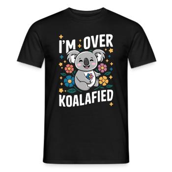 Koala Koala Koala Bear Animal - Men's T-Shirt - black - Front - AI Model Male 178 light (178cm)