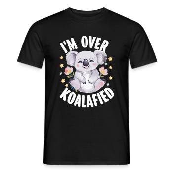 Koala Koala Koala Bear Animal - Men's T-Shirt - black - Front - AI Model Male 178 light (178cm)