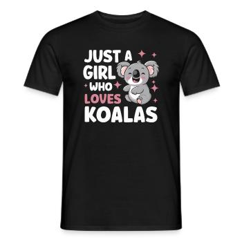 Koala Koala Koala Bear Animal - Men's T-Shirt - black - Front - AI Model Male 178 light (178cm)