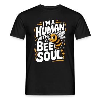 Honigbiene Imker Bienen Biene - Männer T-Shirt - Schwarz - Vorne - AI Model Male 178 light (178cm)