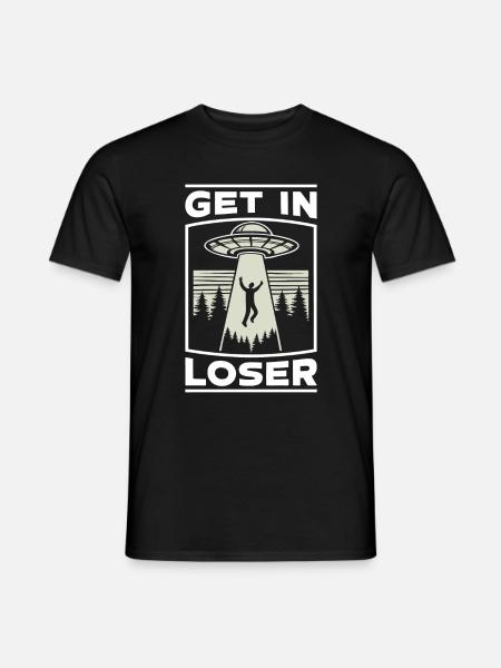 Alien UFO Aliens Außerirdischer - Men's T-Shirt - black