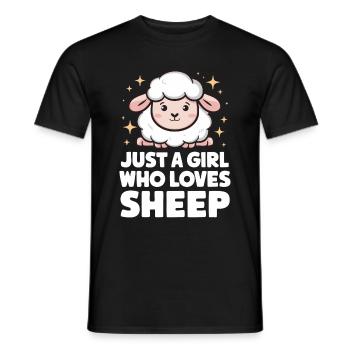 Sheep Sheep Farmer Lamb Farmer - Men's T-Shirt - black - Front - AI Model Male 178 light (178cm)