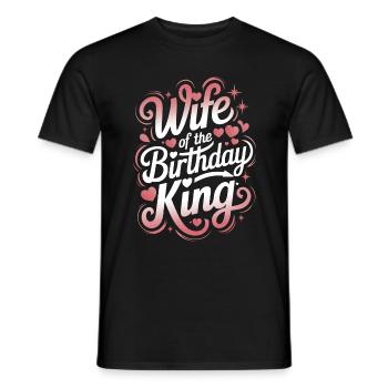 Femme Épouse Partenaire Famille Marié - T-shirt homme - noir - Devant - AI Model Male 178 light (178cm)