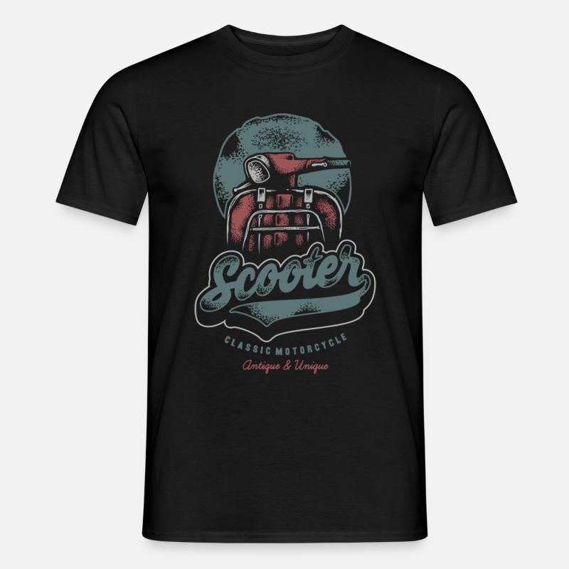Sommer - Rollerfahrer - Spanienfeeling - Männer T-Shirt - Schwarz