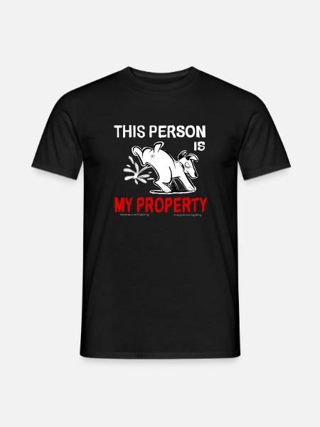 Hund Eigentum - Männer T-Shirt - Schwarz