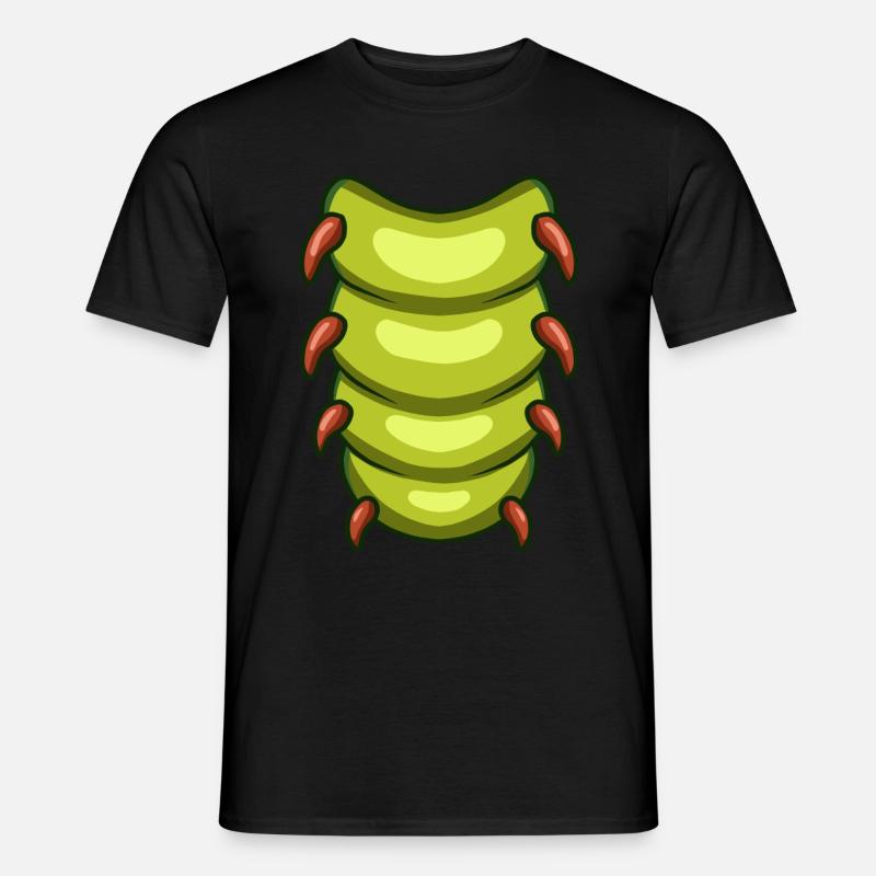 Raupe - Männer T-Shirt - Schwarz